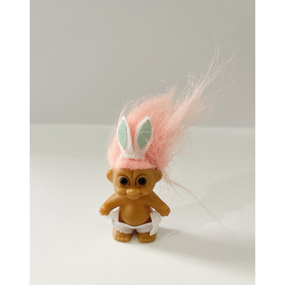 Vintage RUSS Berrie Russ Troll Doll Bunny 2" Baby Easter‎